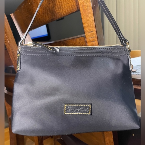 Dooney & Bourke Nylon Leather Trim Shoulder Bag - Picture 12 of 13